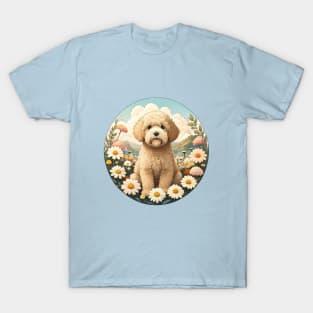 Cream Doodle In A Field Of Flowers T-Shirt